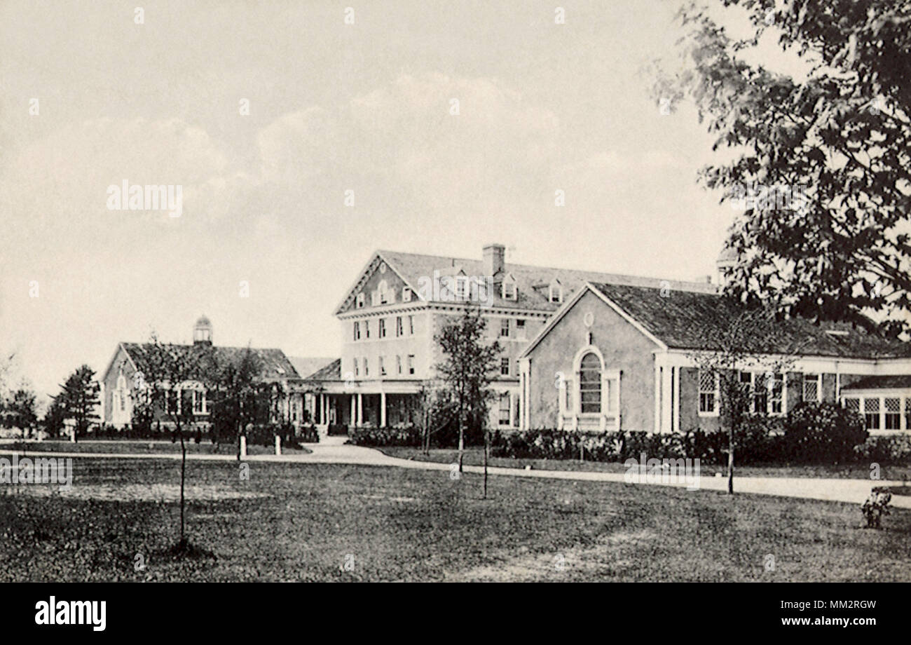 Entrée privée et Chapelle à Hotchkiss School. Lakeville. 1903 Banque D'Images