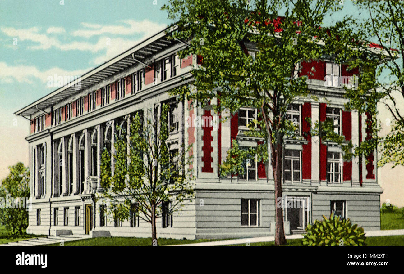 La bibliothèque du Collège des enseignants. Cedar Falls. 1920 Banque D'Images