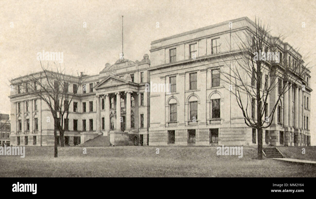 Hall d'arts libéraux à Iowa City. 1910 Banque D'Images