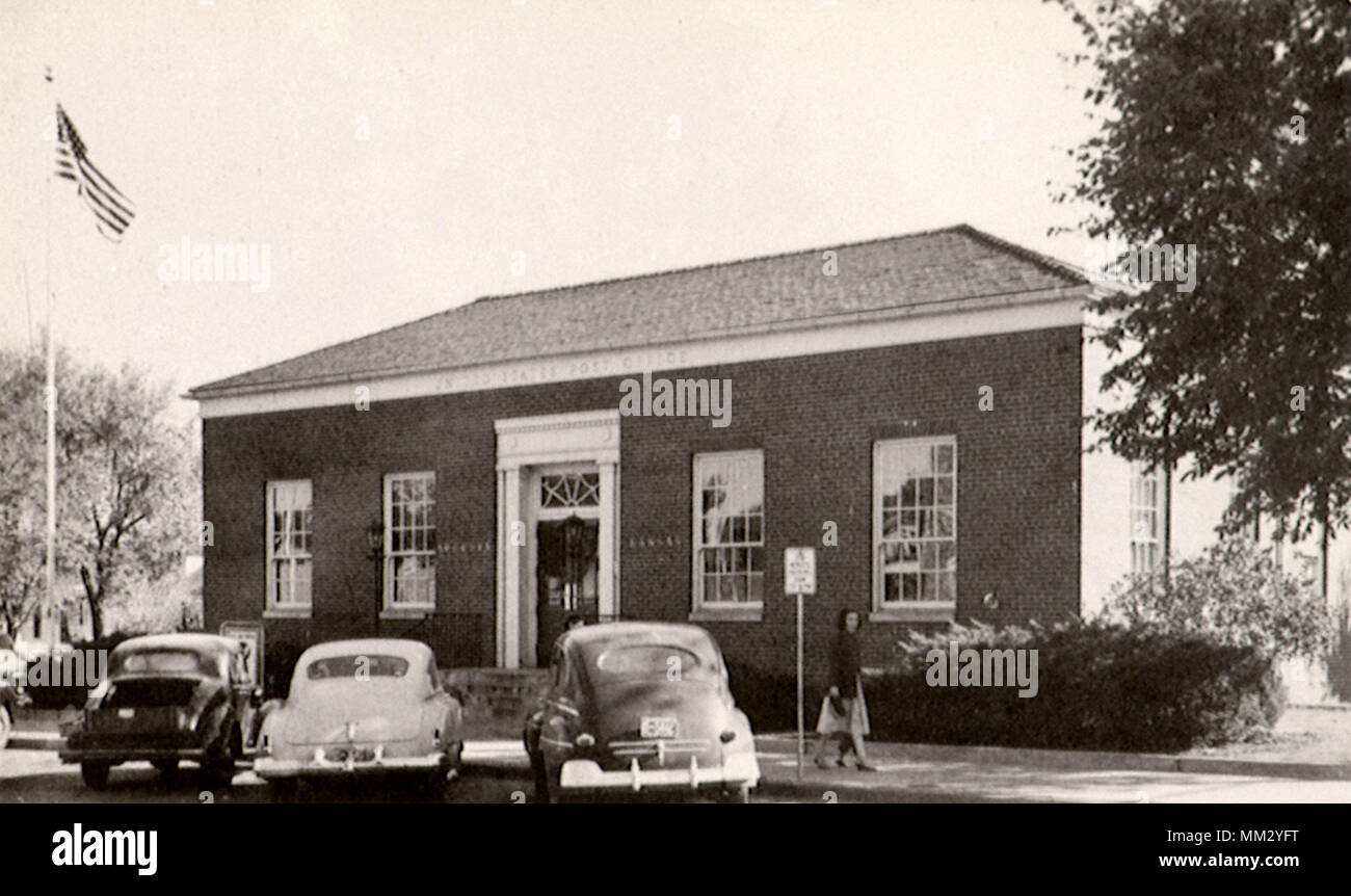 Bureau de poste. Augusta. 1940 Banque D'Images