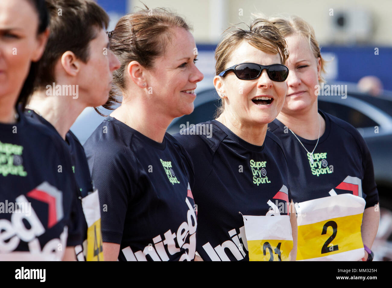 Les athlètes sont représentés à l'Université de Bath Sports Training Village comme ils prennent part à l'équipe britannique pour les Jeux 2018 Invictus. Banque D'Images