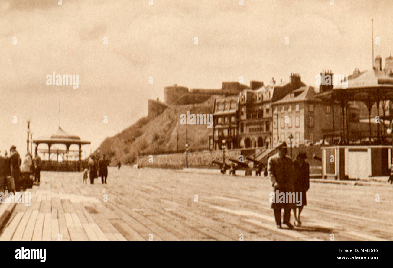 Promenade et citadelle. Le Québec. 1950 Banque D'Images