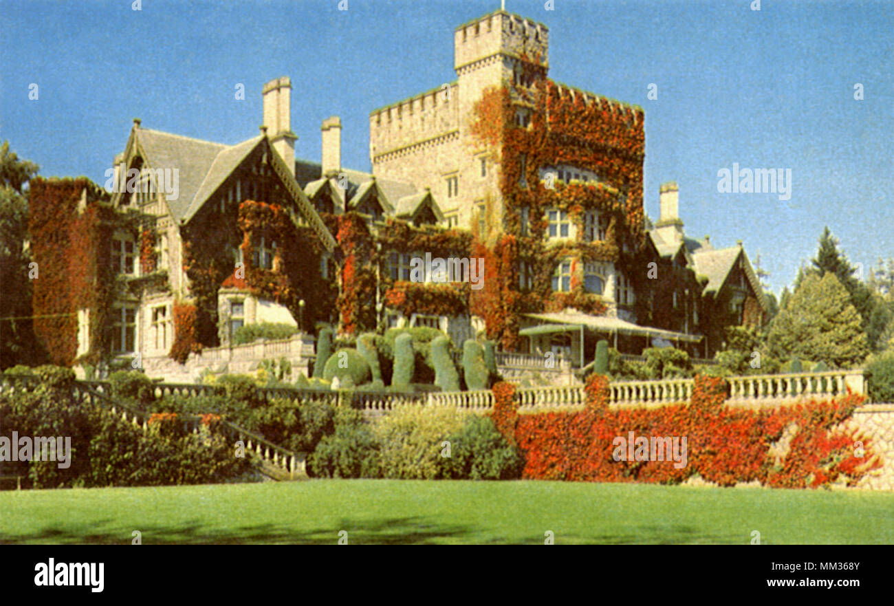 Hatley Castle. Victoria. 1950 Banque D'Images