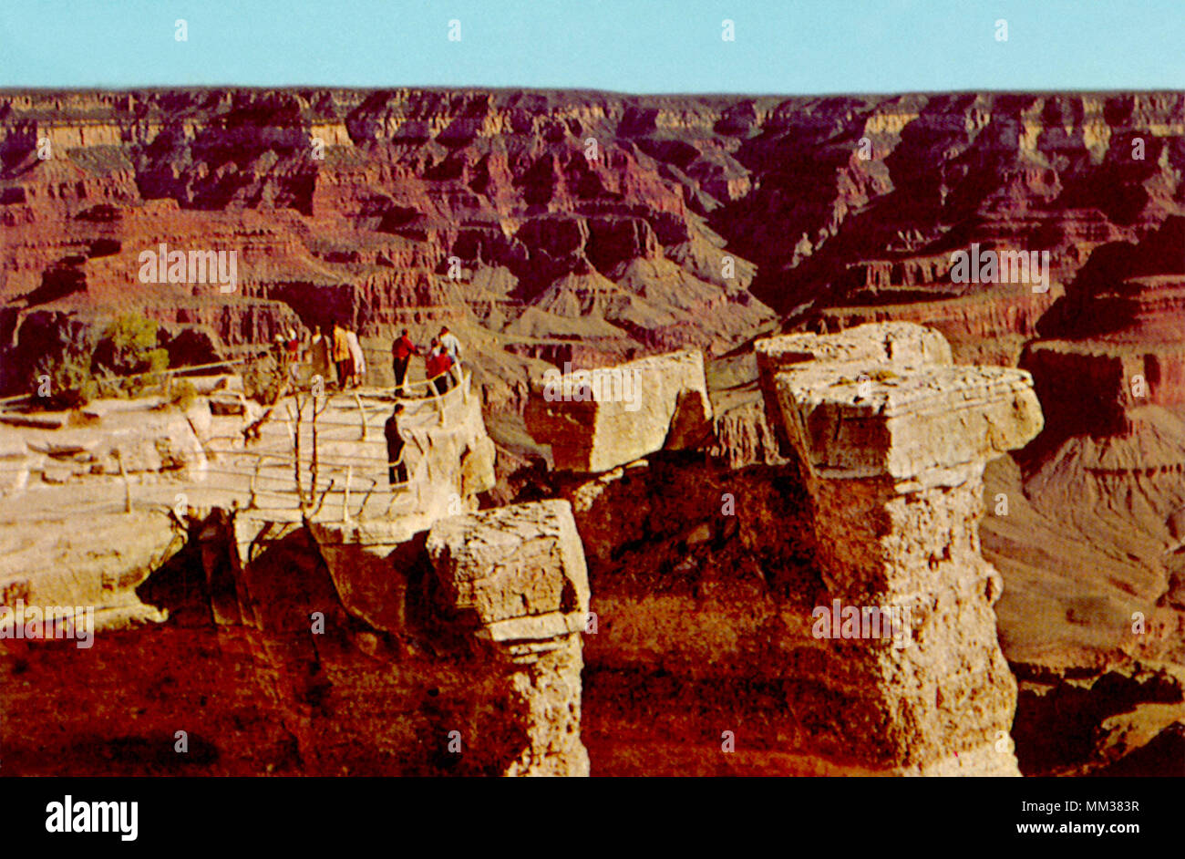 Mather Point. Grand Canyon. 1970 Banque D'Images