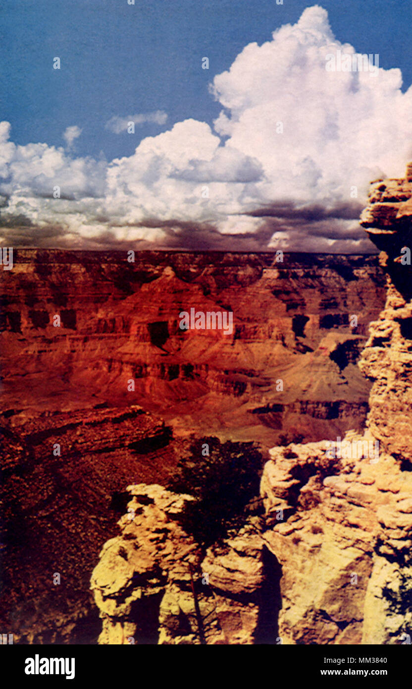 Vue sur le Grand Canyon. 1960 Banque D'Images