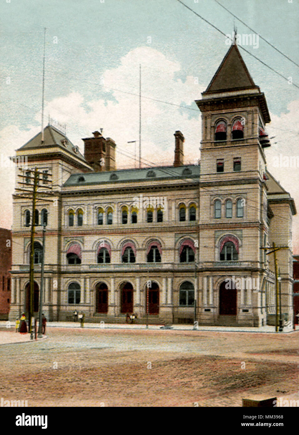 Bureau de poste. Albany. 1910 Banque D'Images
