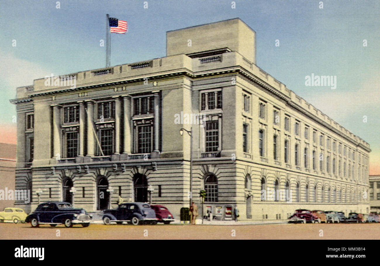 Bureau de poste. Spokane. 1945 Banque D'Images