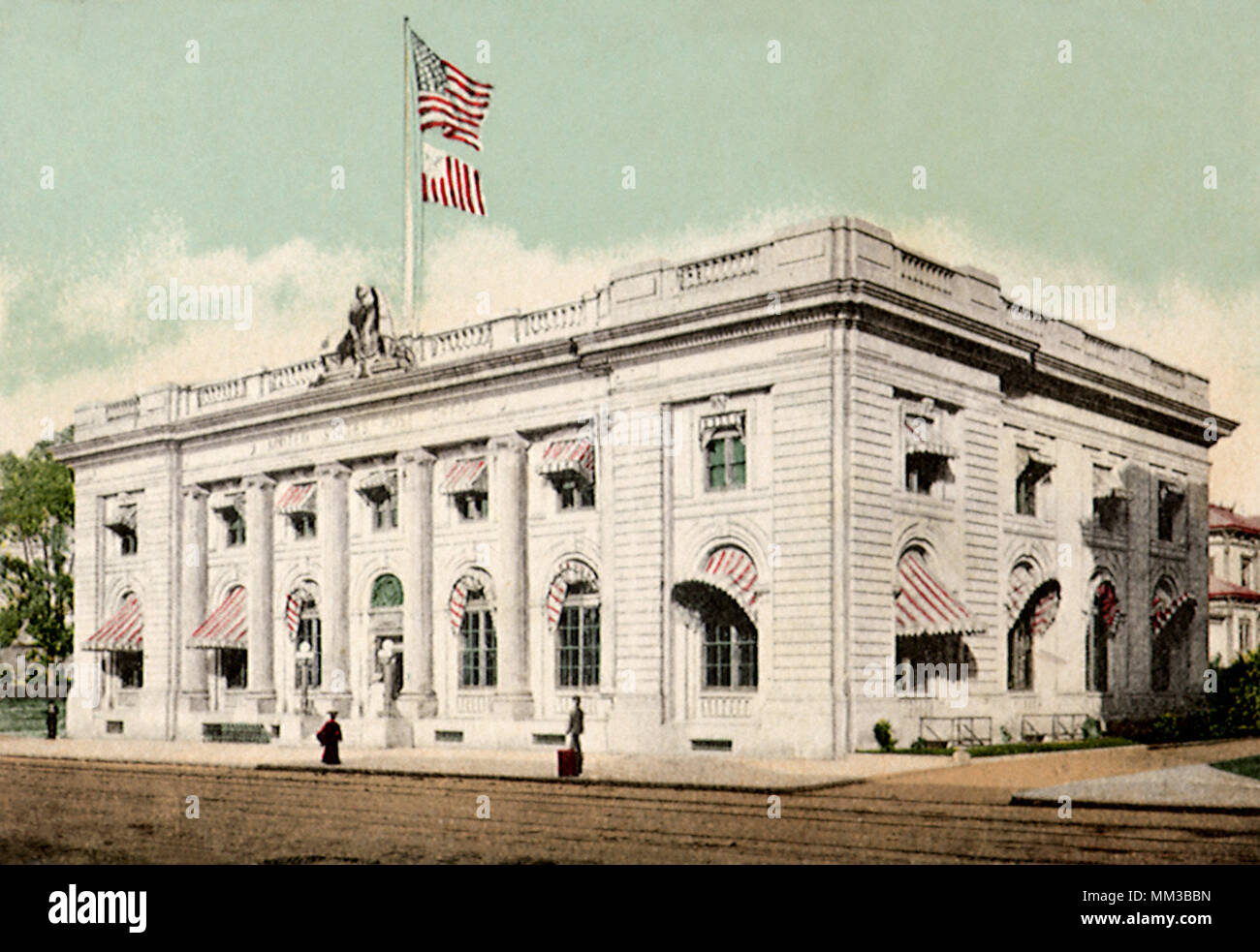 Bureau de poste. Oakland.1905 Banque D'Images