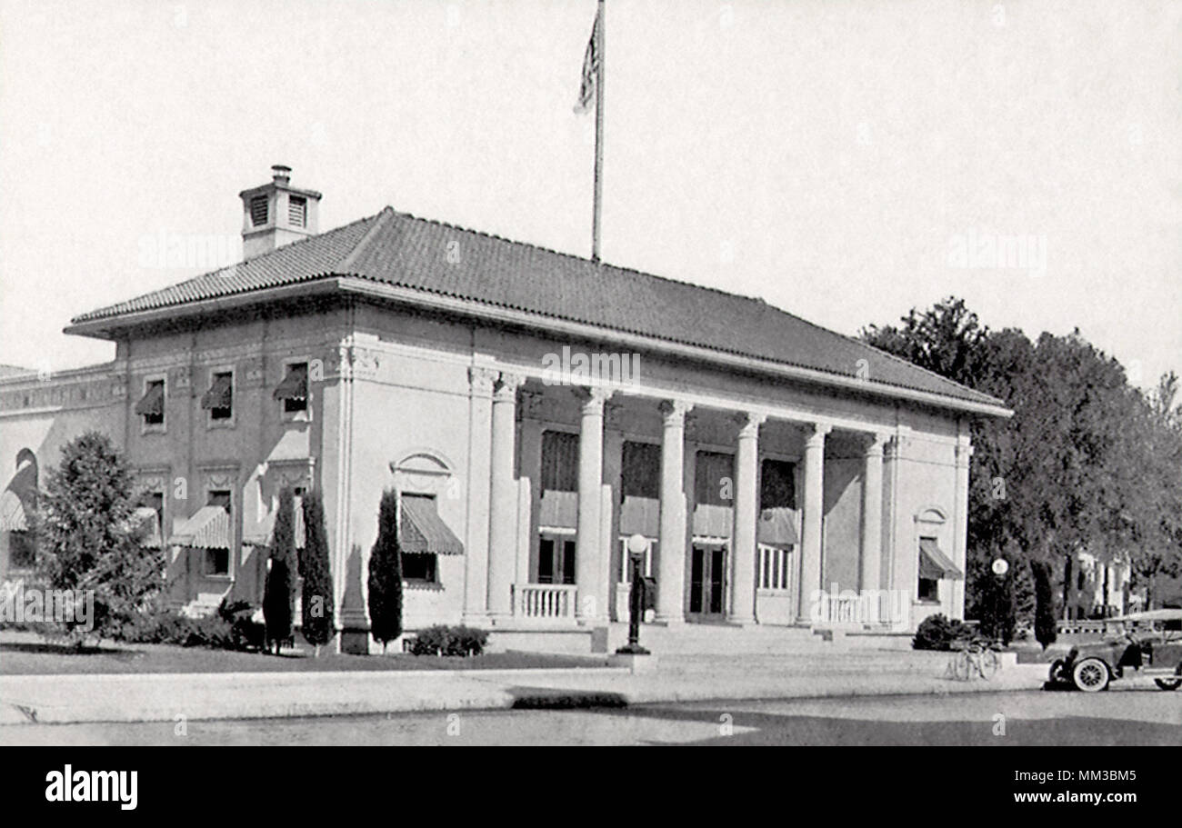 Bureau de poste. Hanford. 1920 Banque D'Images