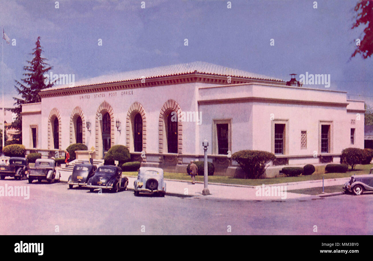 Bureau de poste. Merced. 1965 Banque D'Images