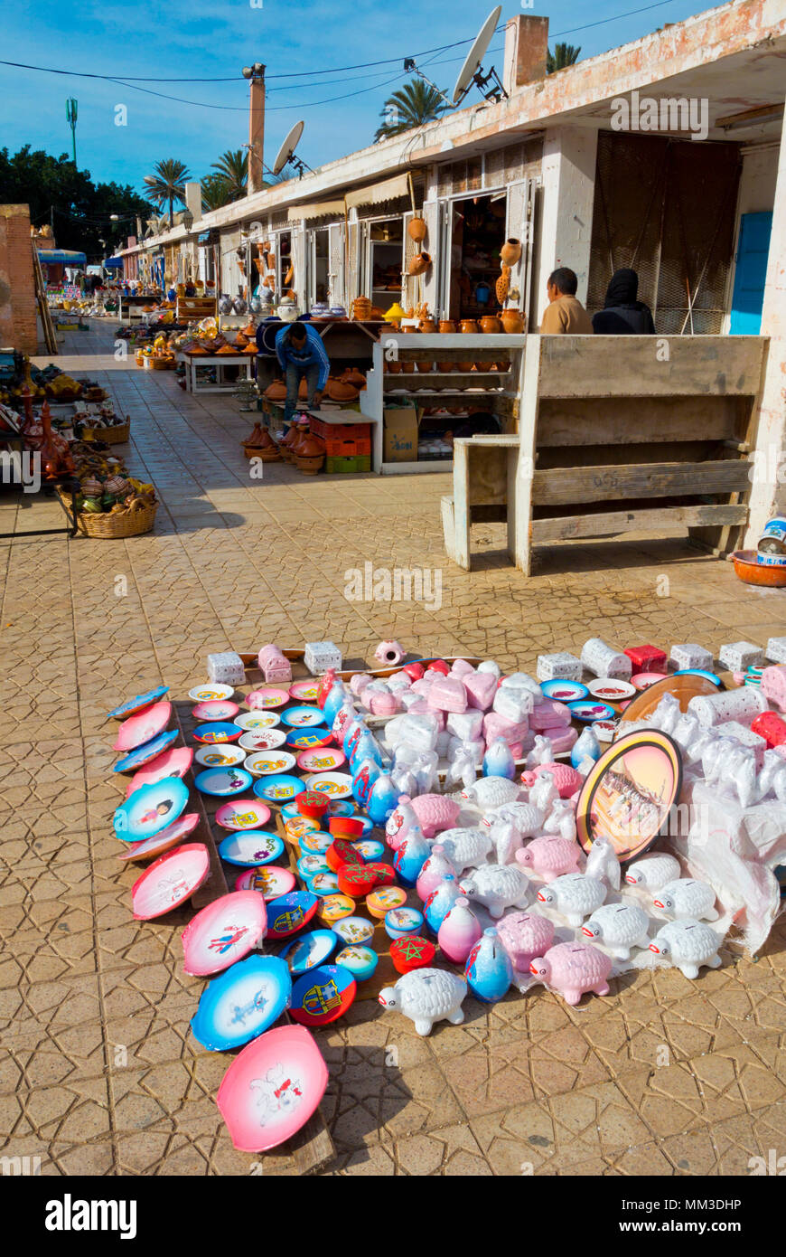 Marché de céramique poterie principale, Safi, Maroc, Afrique du Nord Banque D'Images