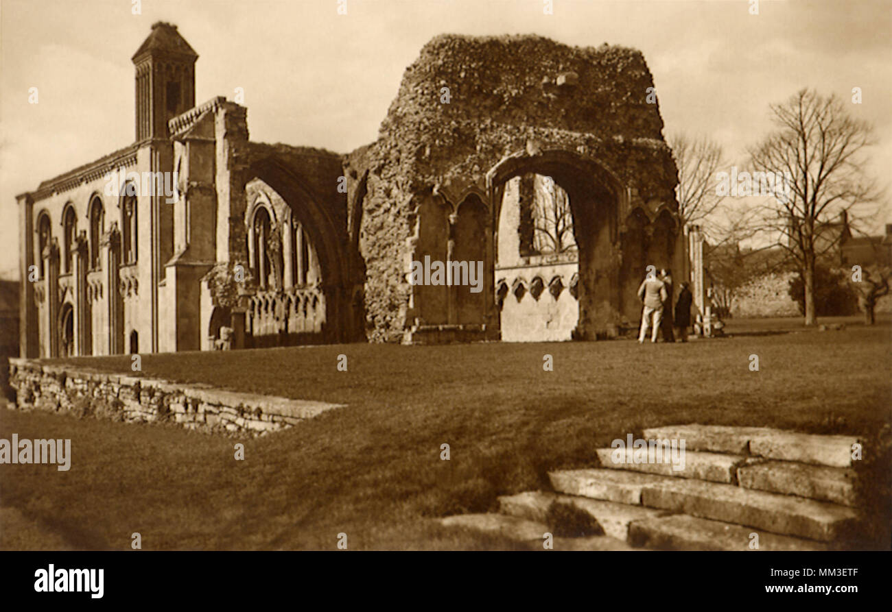 Dame Chapelle. Glastonbury. 1930 Banque D'Images