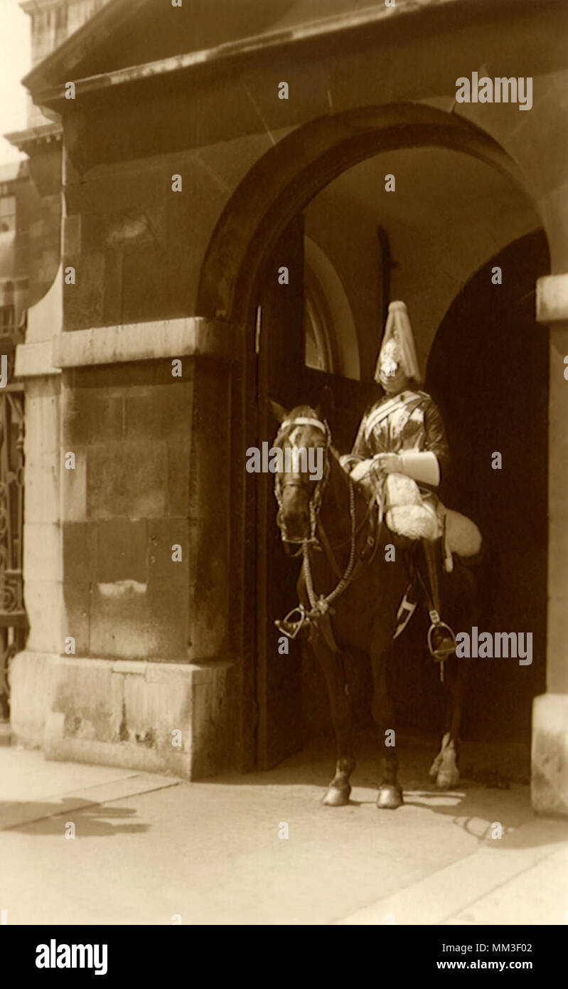 Horse Guard. Londres. 1940 Banque D'Images