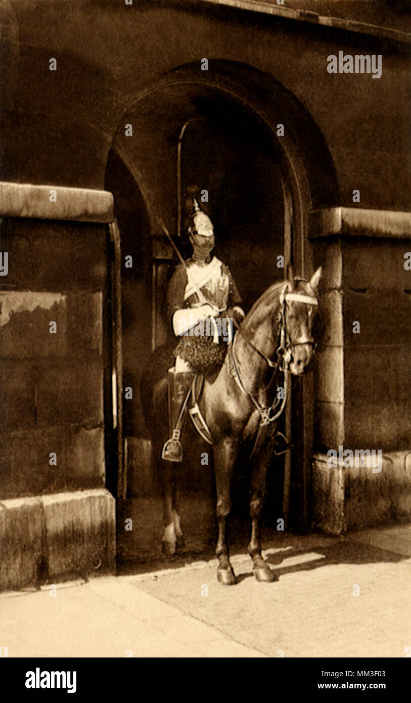 Horse Guard. Londres. 1940 Banque D'Images