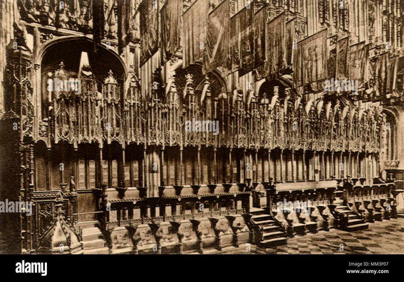 Henry Septième Chapelle. Londres. 1910 Banque D'Images