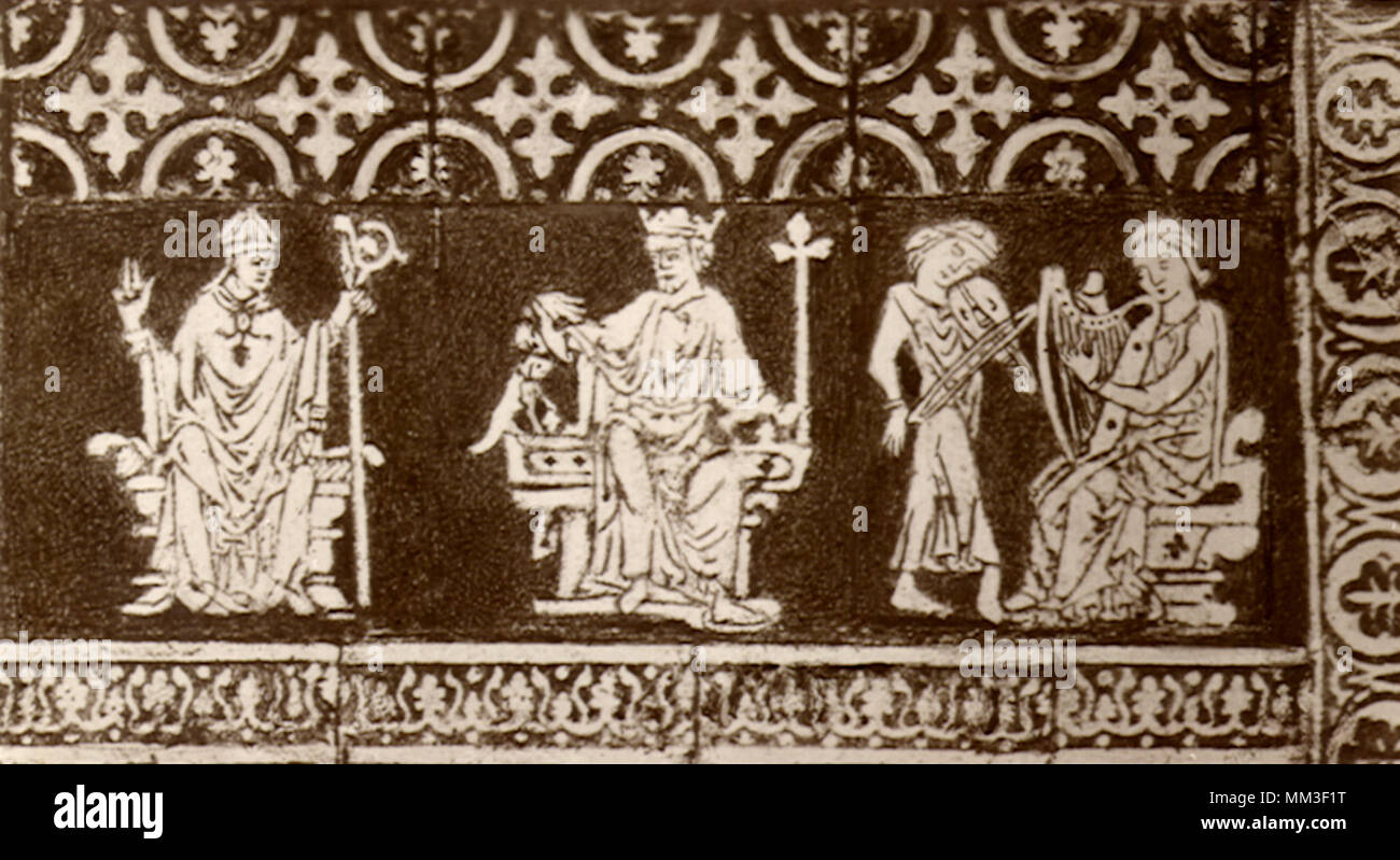 Artwork à l'abbaye de Westminster. Londres. 1930 Banque D'Images