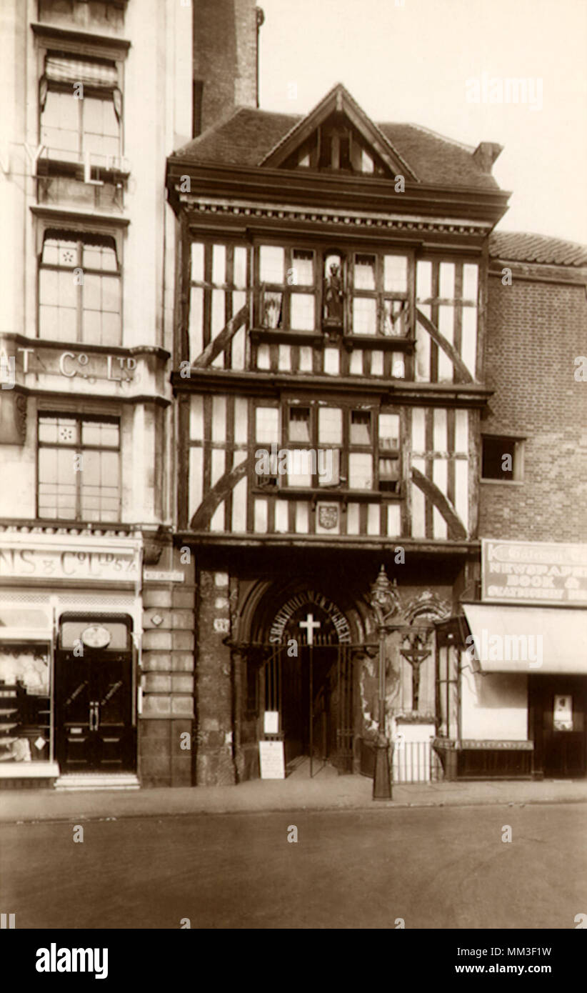 Passerelle à Saint Barthélemy. Londres. 1930 Banque D'Images