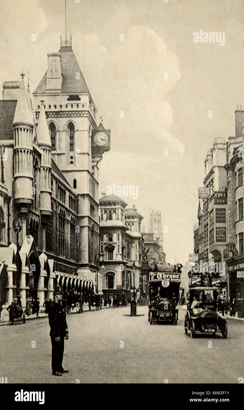 Law Courts. Londres. 1911 Banque D'Images