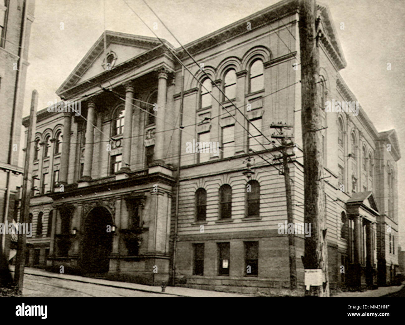 L'école secondaire. McKeesport. 1910 Banque D'Images
