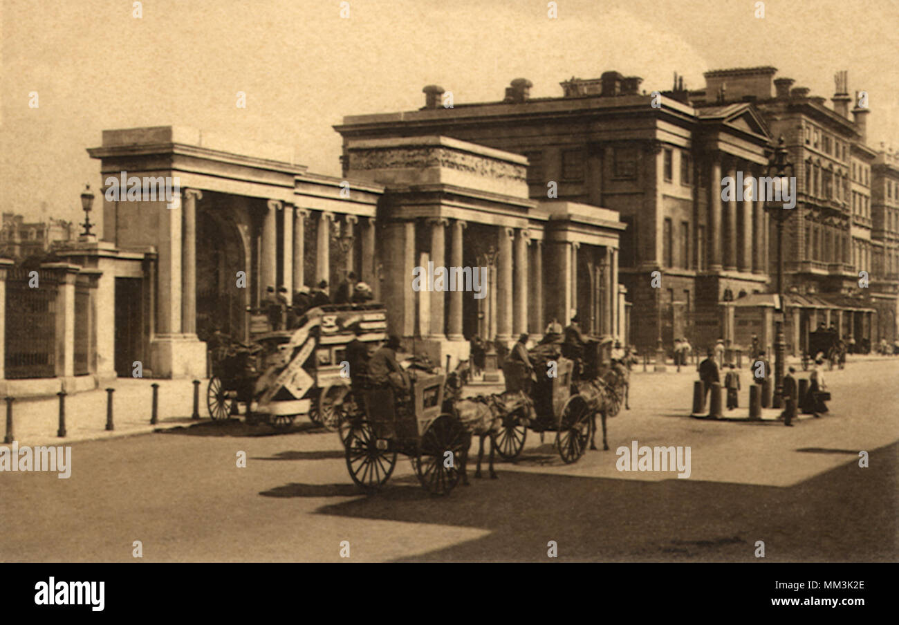 Hyde Park Corner. Londres. 1910 Banque D'Images
