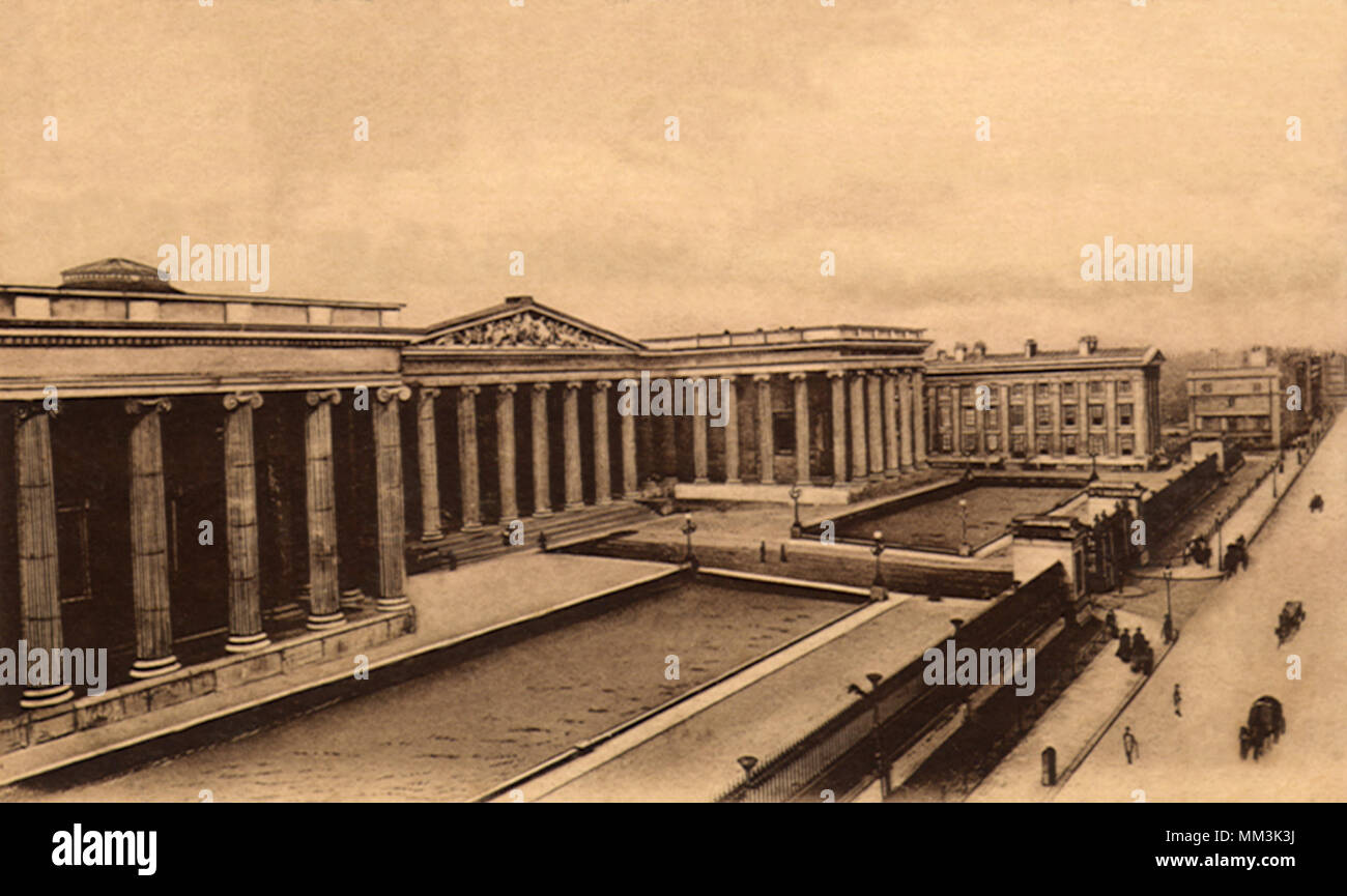 British Museum. Londres. 1910 Banque D'Images