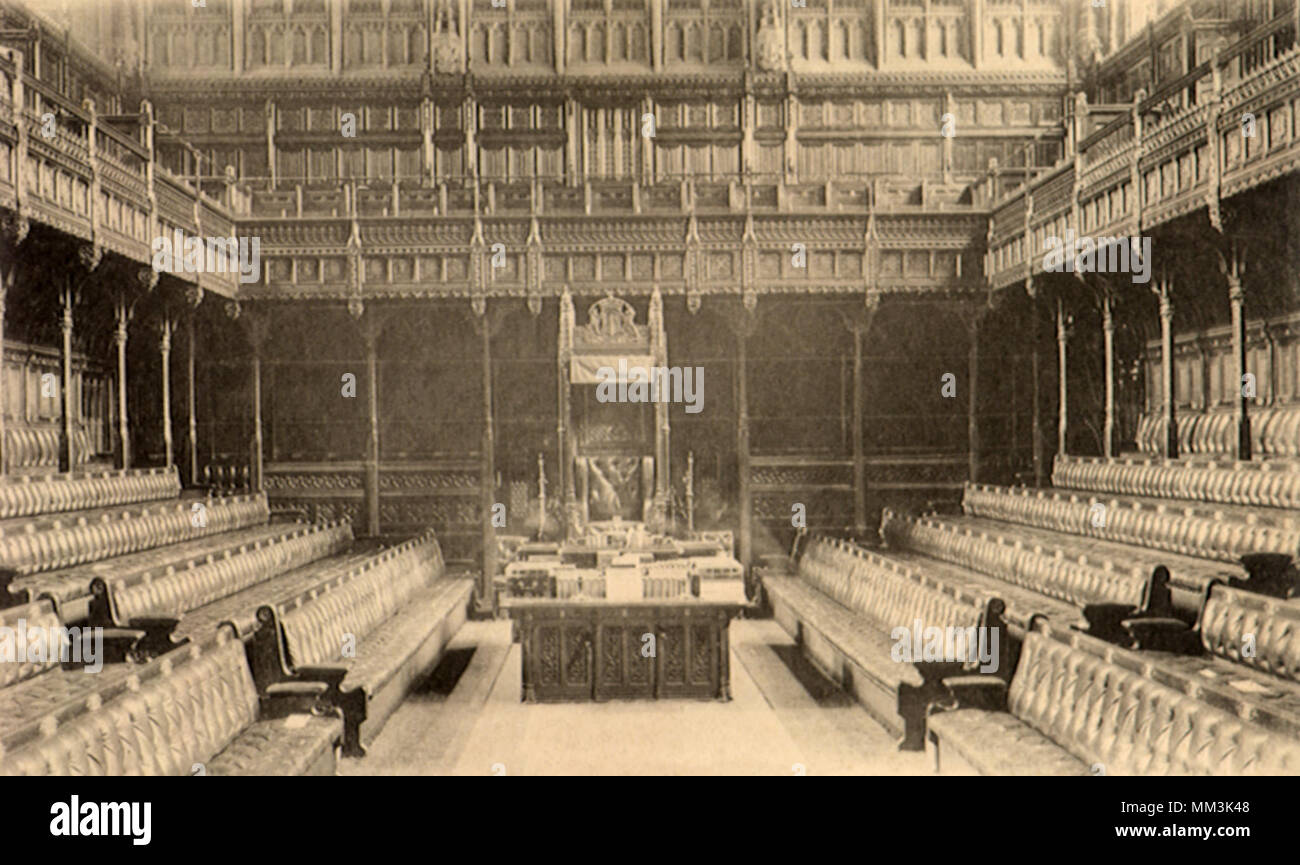 Chambre des communes. Londres. 1910 Banque D'Images