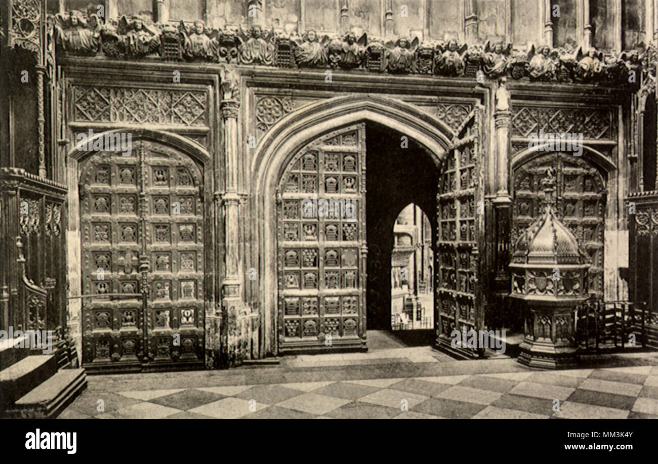 Chapelle de l'abbaye de Westminster. Londres. 1910 Banque D'Images