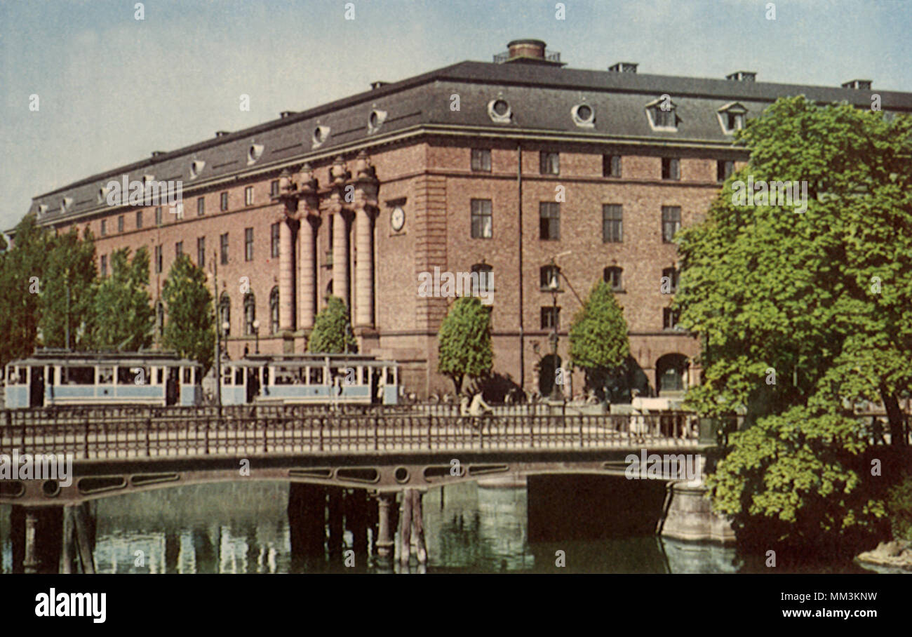 Bureau de poste. Gothenburg. 1958 Banque D'Images