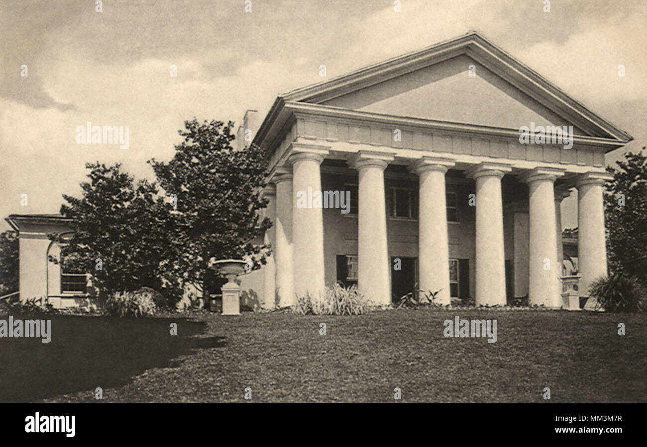 Custis Lee Mansion. Arlington. 1930 Banque D'Images