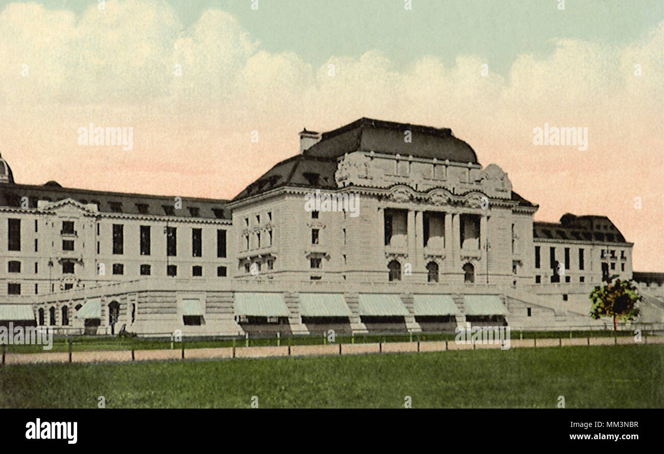 Bancroft Hall. L'Académie navale. Annapolis. 1912 Banque D'Images