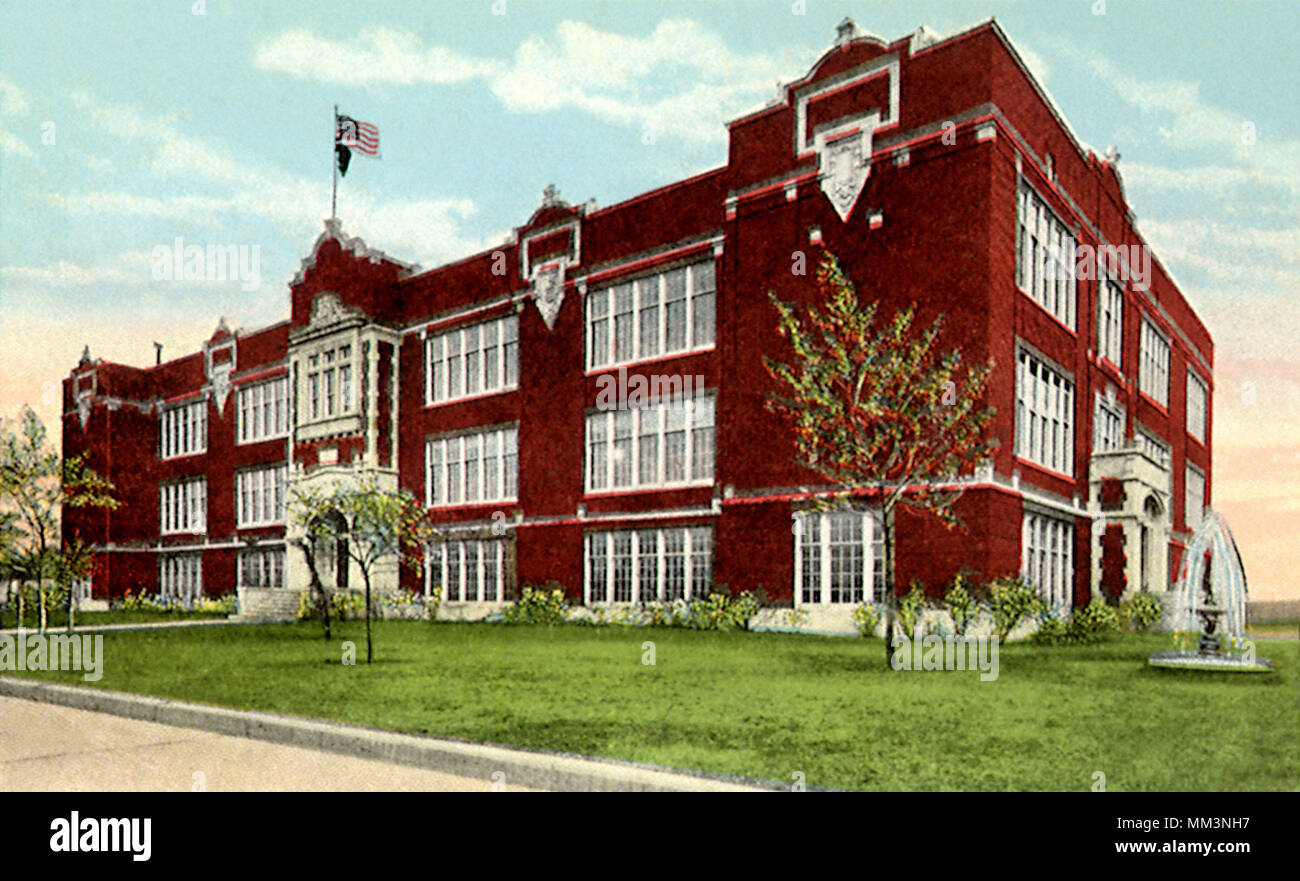 L'école secondaire. Enid. 1949 Banque D'Images