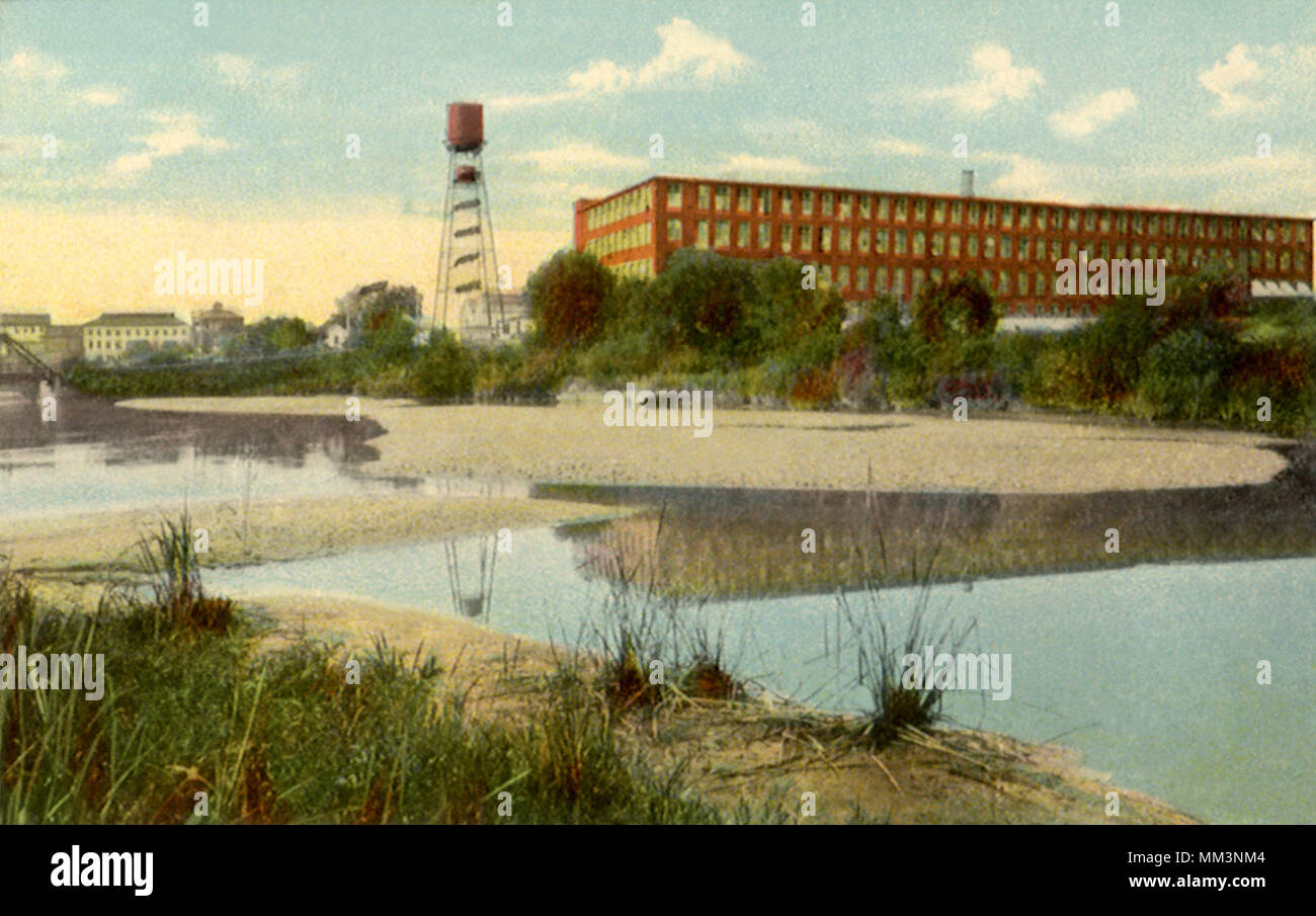 Avec pont et usine de pénitencier. Colombie-britannique. 1914 Banque D'Images
