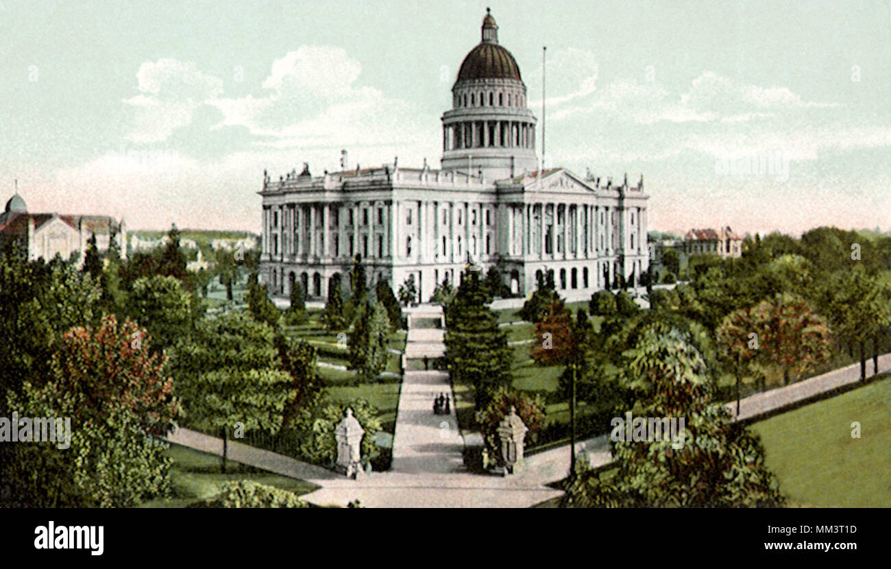 State Capitol. Sacramento.1905 Banque D'Images