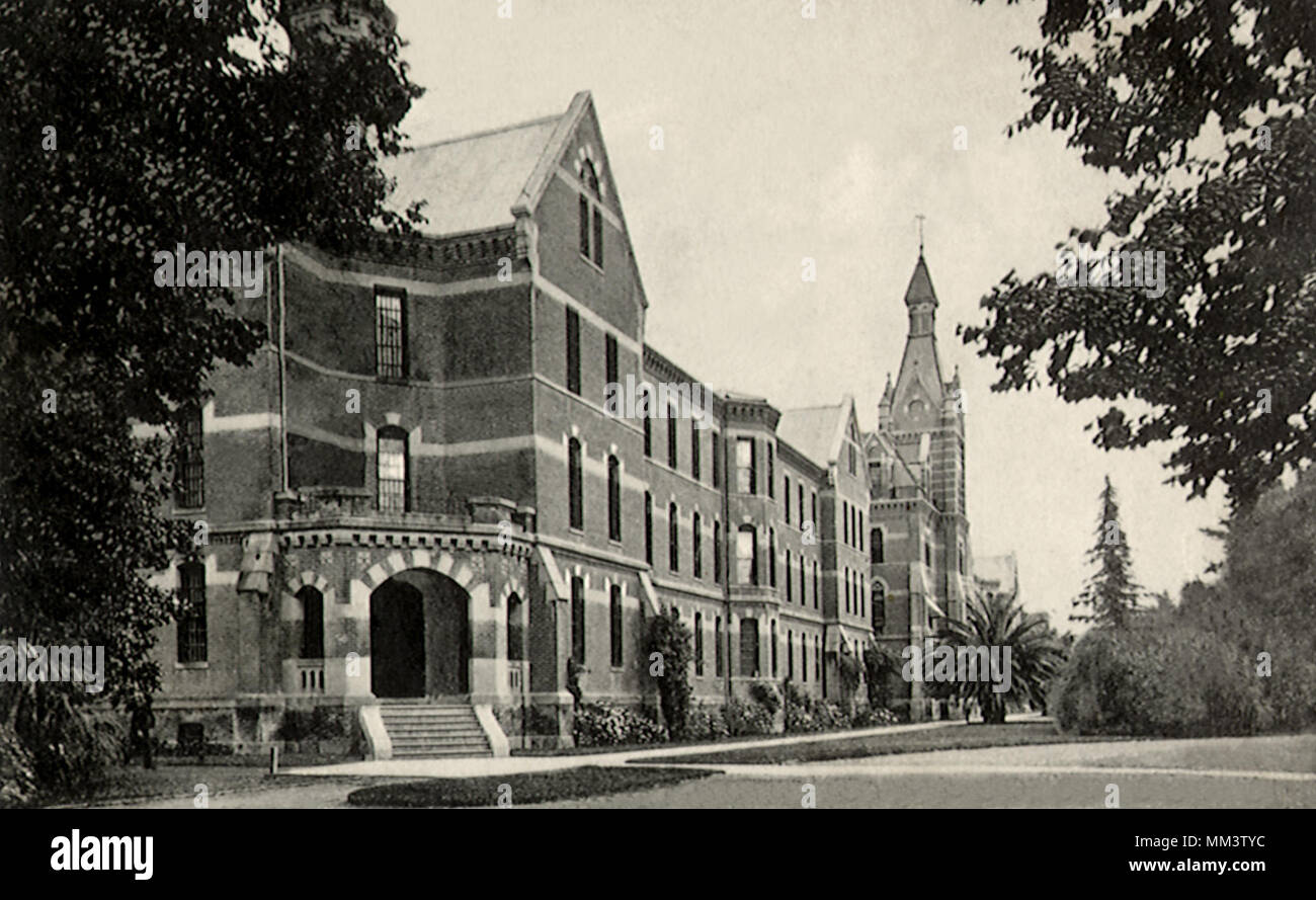 Hôpital de l'État. Stockton. 1909 Banque D'Images