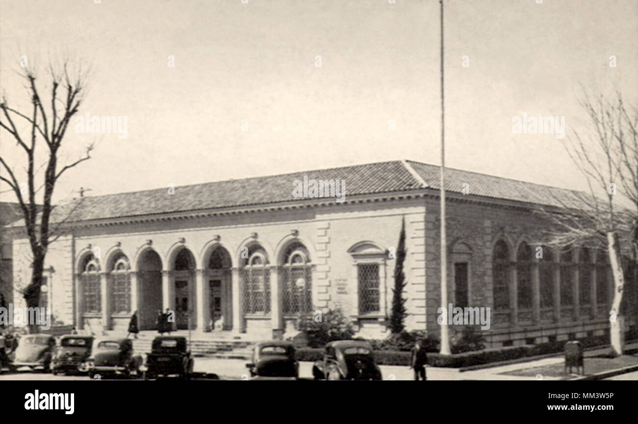 Bureau de poste. Modesto. 1920 Banque D'Images