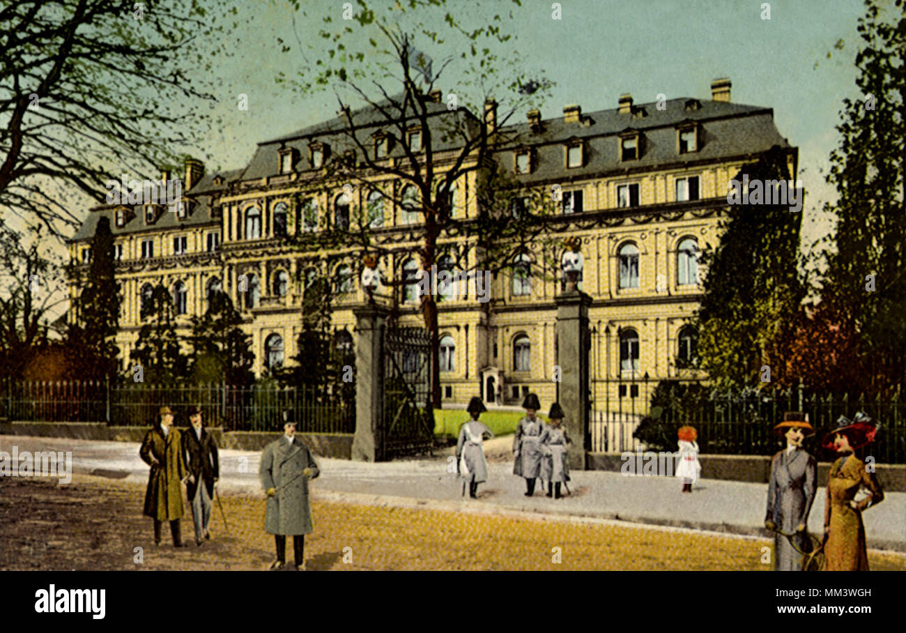 Palace. Darmstadt. 1910 Banque D'Images