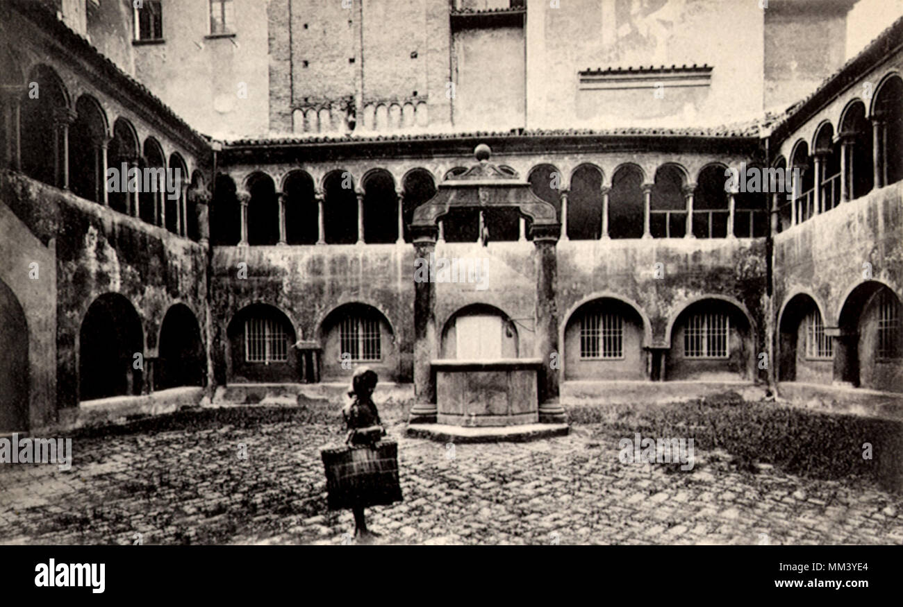 Église de Saint Stefano. Bologna. 1930 Banque D'Images