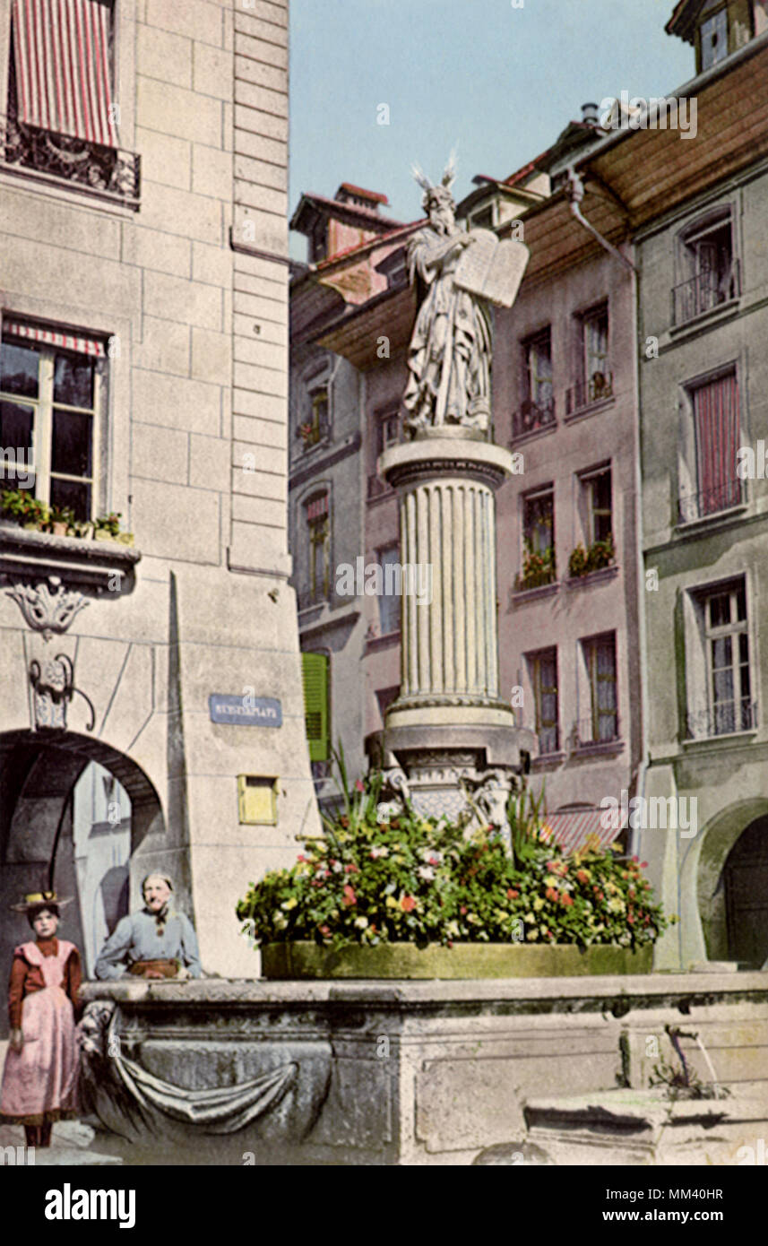 Moïse. Berne. 1910 Banque D'Images