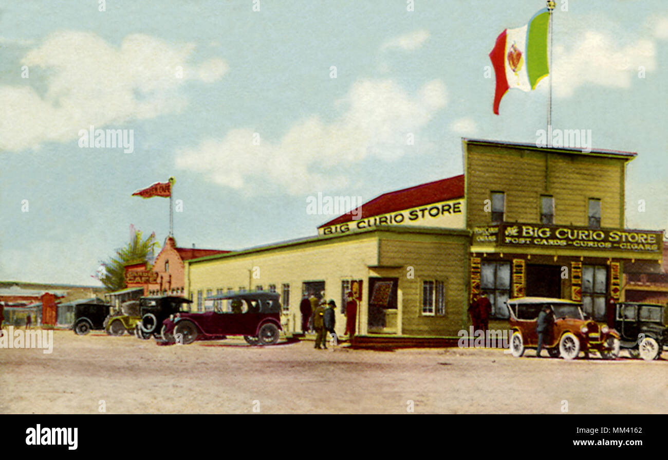 Street à l'Ouest. Tijuana. 1920 Banque D'Images