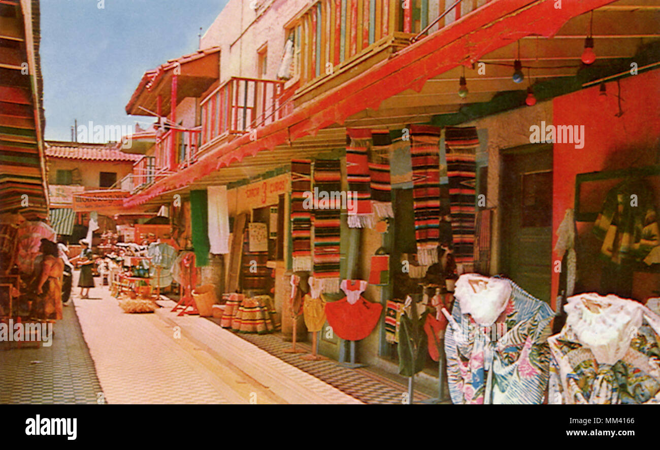 Marché. Tijuana. 1960 Banque D'Images