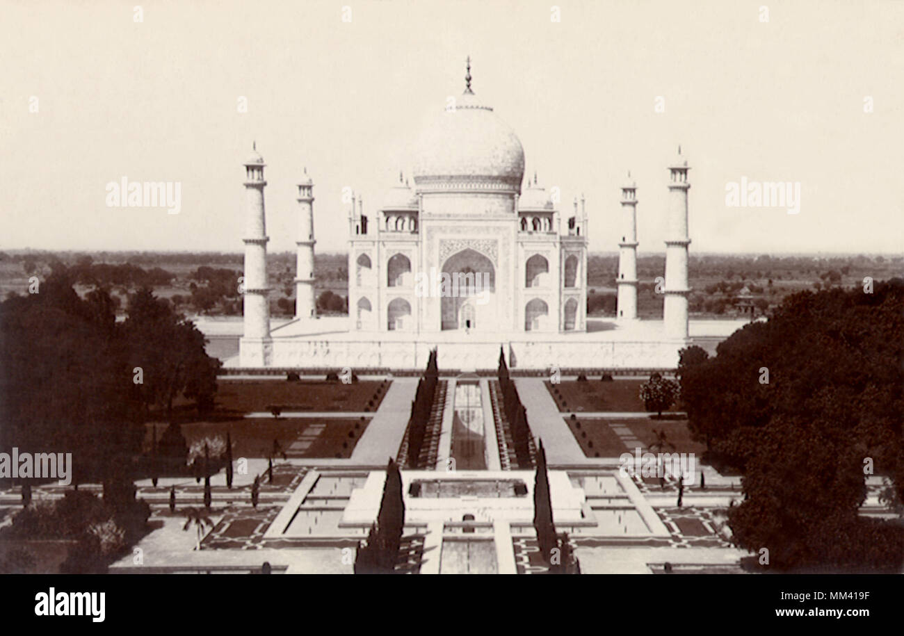 Taj Mahal. L'Agra. 1940 Banque D'Images