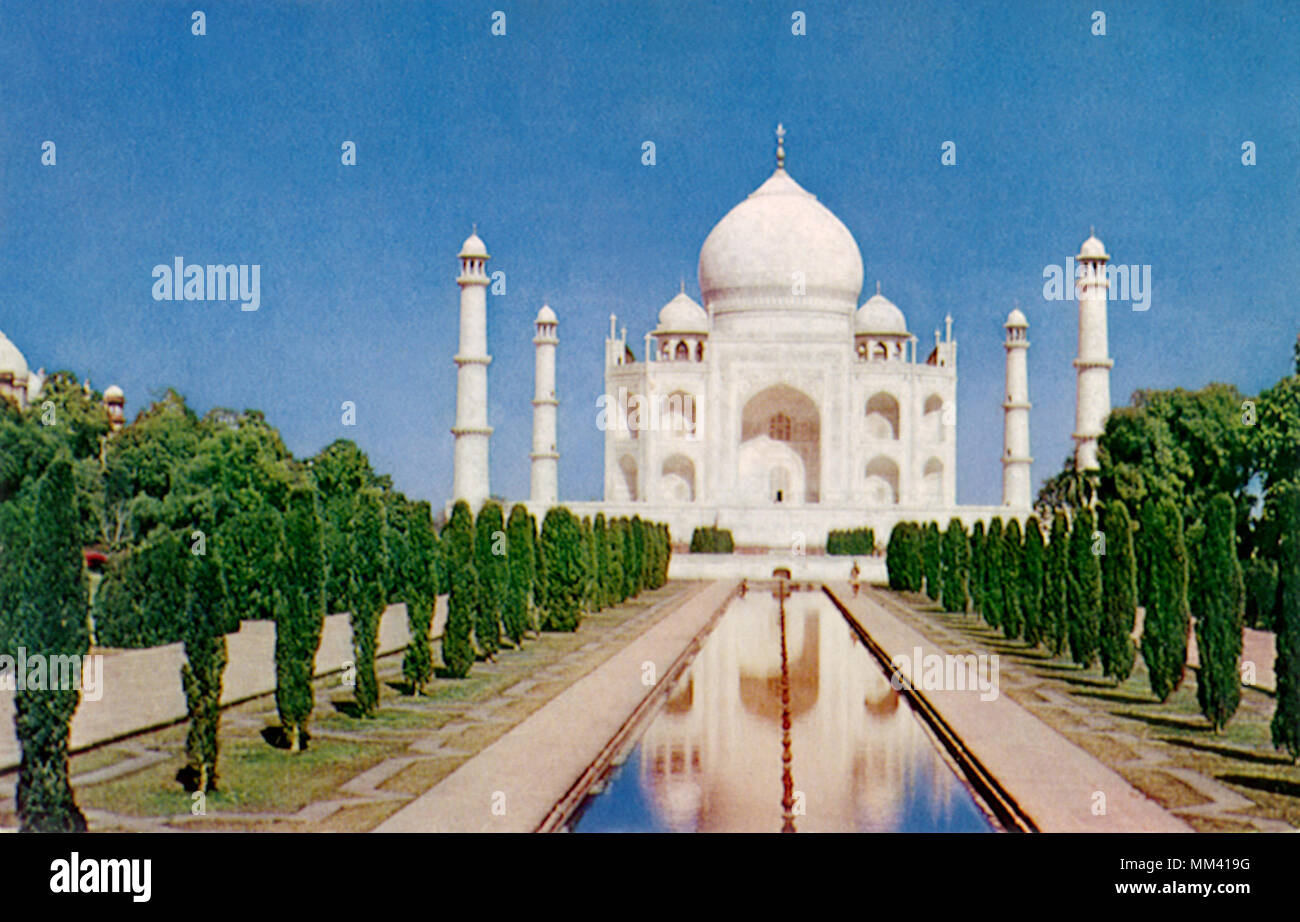 Taj Mahal. L'Agra. 1960 Banque D'Images