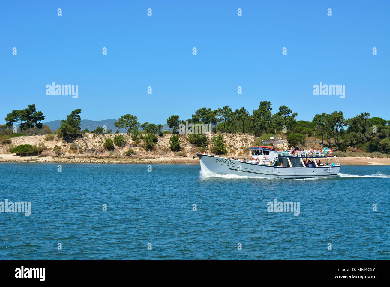 Les plages de la péninsule de Tróia. Alentejo, Portugal Banque D'Images