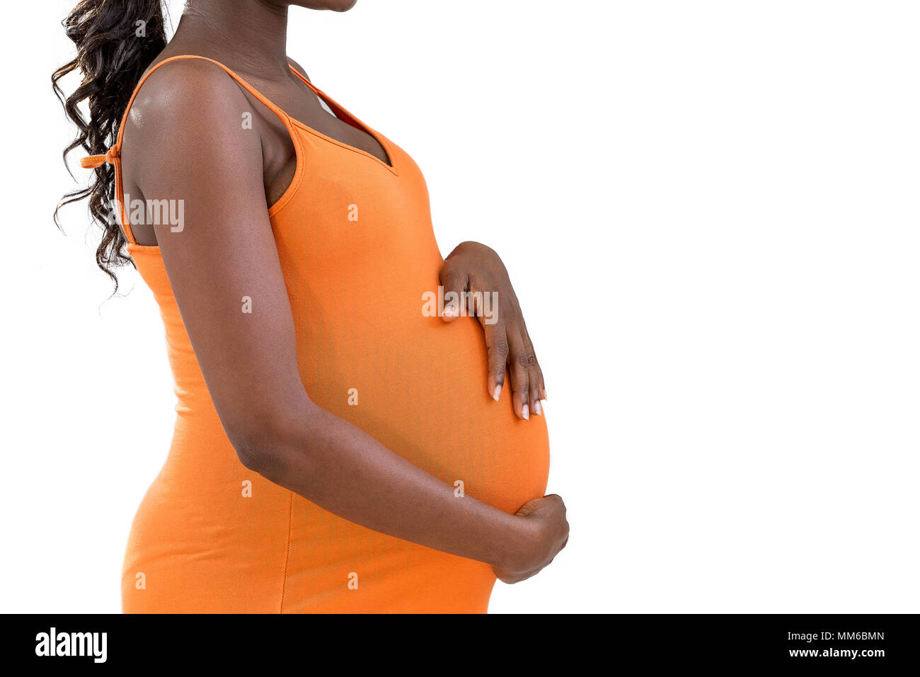 FEMME ENCEINTE Banque D'Images