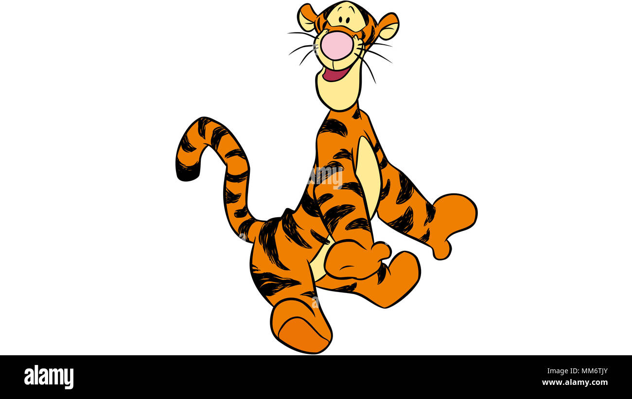Tigger. COPYRIGHT : Créé par A. A. Office Banque D'Images