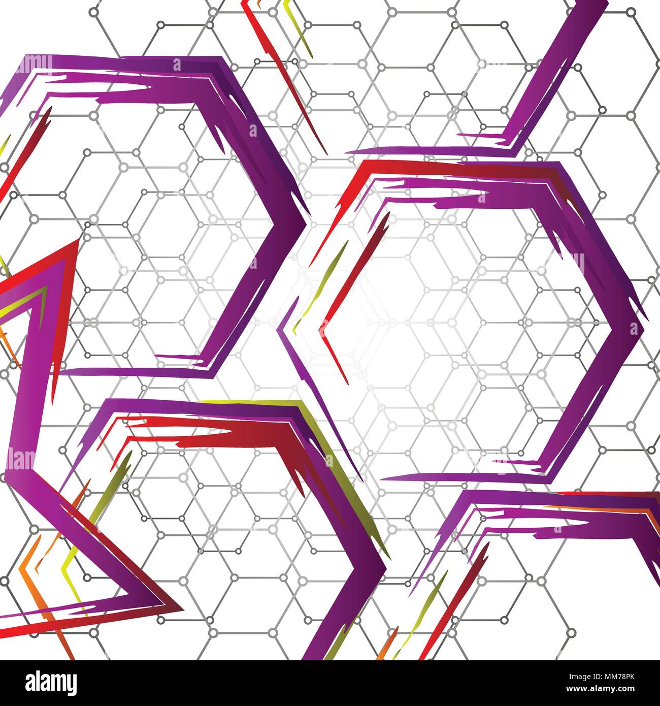 Conception en nid d moderne. Fond vecteur lumineux pour vos projets. Illustration de Vecteur