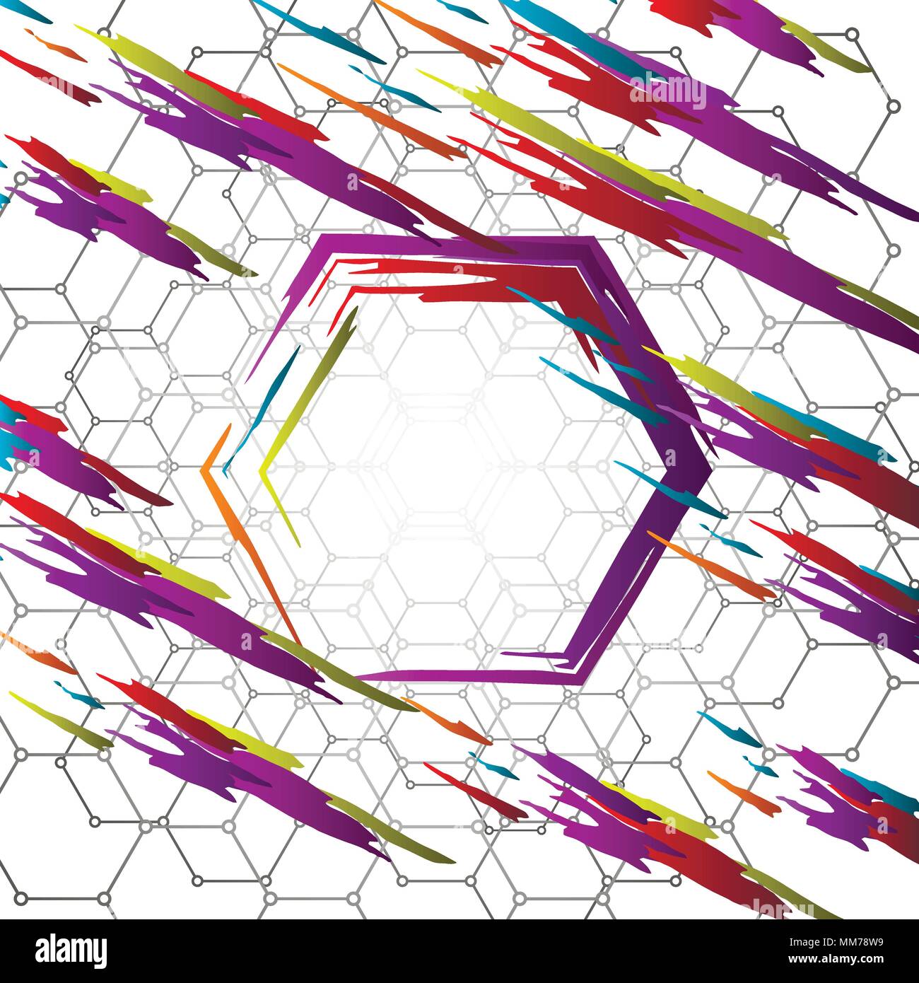Vecteur de création. Modèle coloré avec de la place pour votre texte. Illustration de Vecteur
