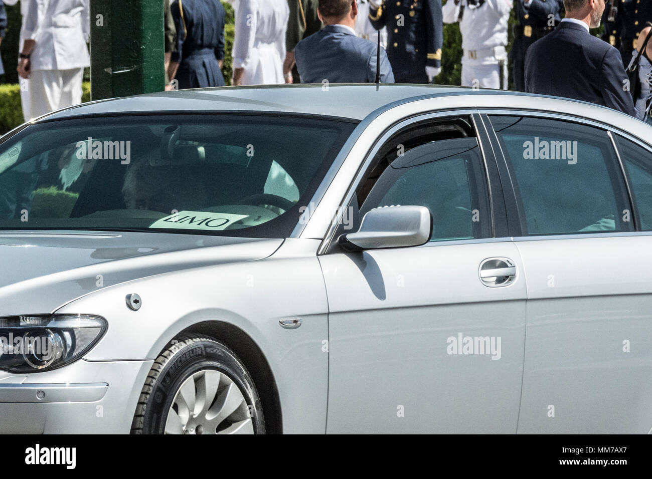 Athènes, Grèce, 09 mai 2018, le Prince Charles et son épouse Camilla visites tombe de soldat inconnu à Athènes, Grèce, le Crédit : Vangelis/Aragiannis Alamy Live News. Banque D'Images