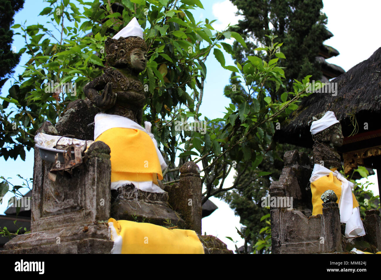 La statue autour de Pura Ulun Danu Batur à Bali. Prises en mai 2018. Banque D'Images