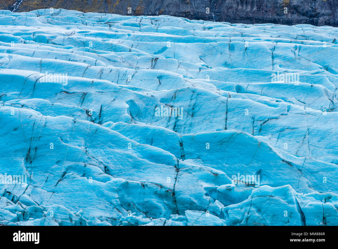 Svinafellsjokull Glacier, l'Islande, qui a fait l'objet de jeu des trônes,  et Batman Begins interstellaire Photo Stock - Alamy